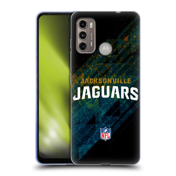 NFL Jacksonville Jaguars Logo Blur Soft Gel Case for Motorola Moto G60 / Moto G40 Fusion