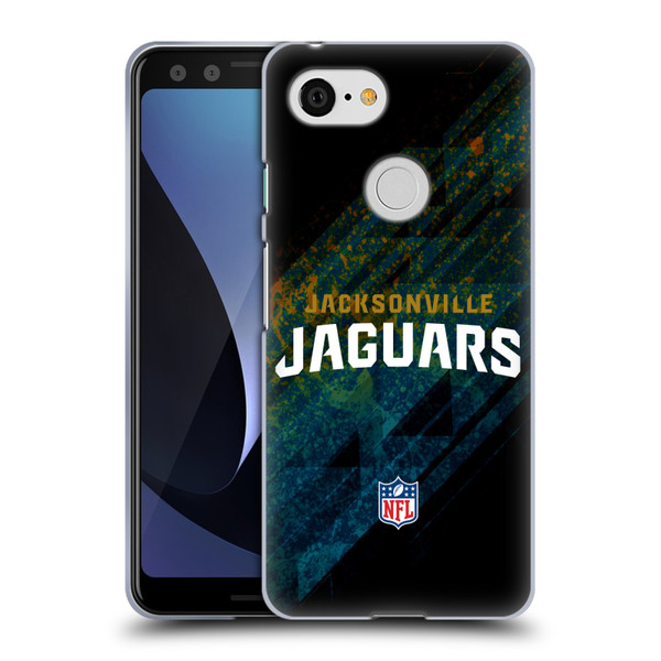 NFL Jacksonville Jaguars Logo Blur Soft Gel Case for Google Pixel 3