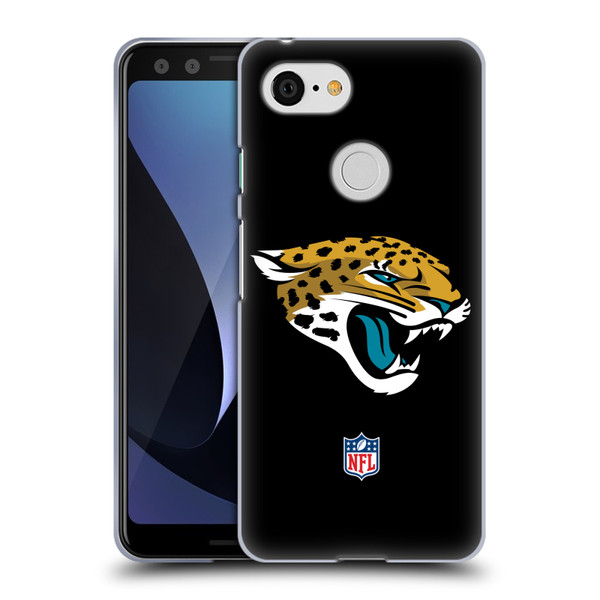 NFL Jacksonville Jaguars Logo Plain Soft Gel Case for Google Pixel 3