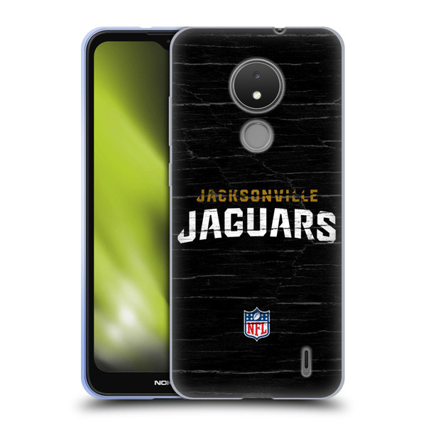 NFL Jacksonville Jaguars Logo Distressed Look Soft Gel Case for Nokia C21