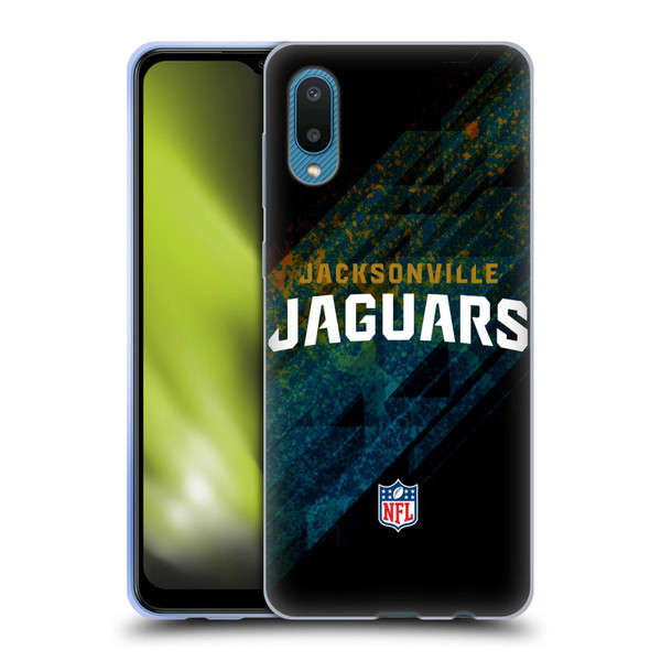 NFL Jacksonville Jaguars Logo Blur Soft Gel Case for Samsung Galaxy A02/M02 (2021)