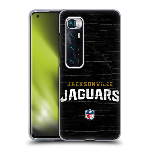 NFL Jacksonville Jaguars Logo Distressed Look Soft Gel Case for Xiaomi Mi 10 Ultra 5G