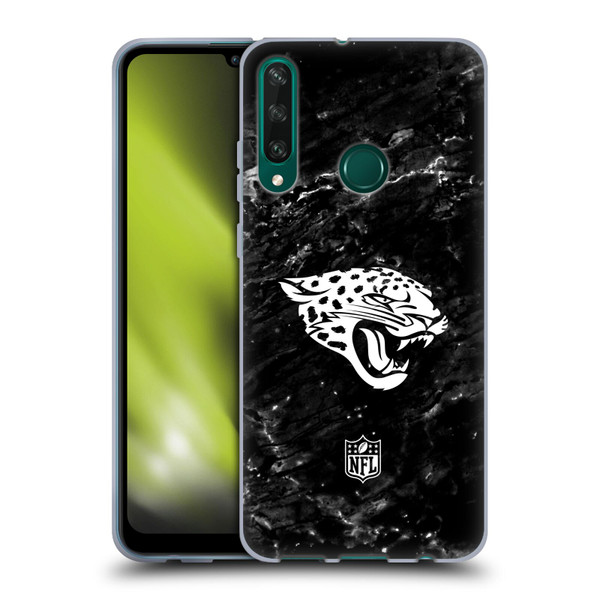 NFL Jacksonville Jaguars Artwork Marble Soft Gel Case for Huawei Y6p