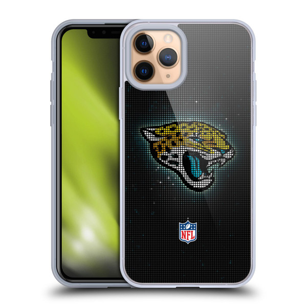 NFL Jacksonville Jaguars Artwork LED Soft Gel Case for Apple iPhone 11 Pro