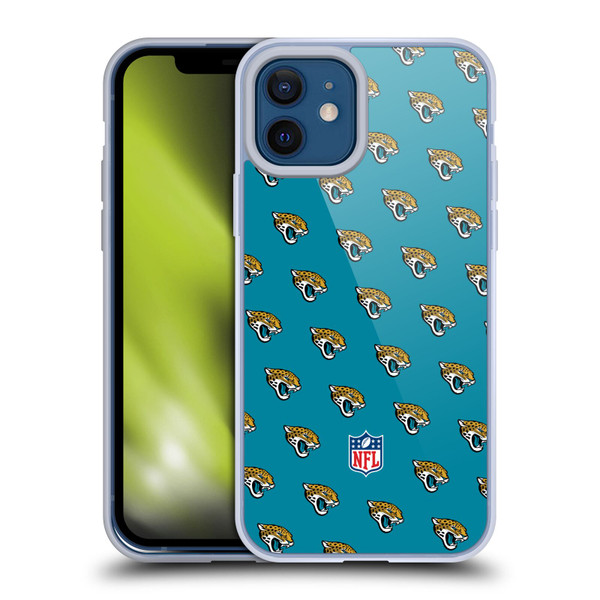 NFL Jacksonville Jaguars Artwork Patterns Soft Gel Case for Apple iPhone 12 / iPhone 12 Pro