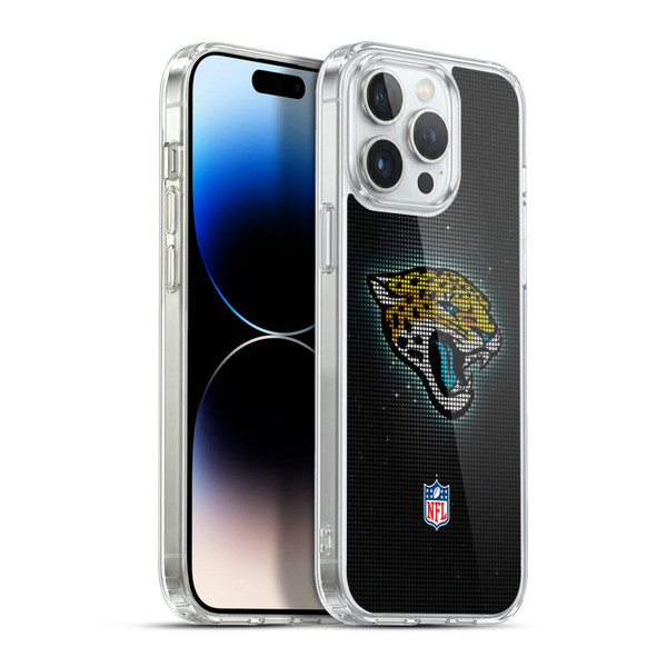 NFL Jacksonville Jaguars Artwork LED Soft Gel Case for Apple iPhone 13 Pro Max & MagSafe