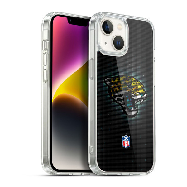 NFL Jacksonville Jaguars Artwork LED Soft Gel Case for Apple iPhone 14