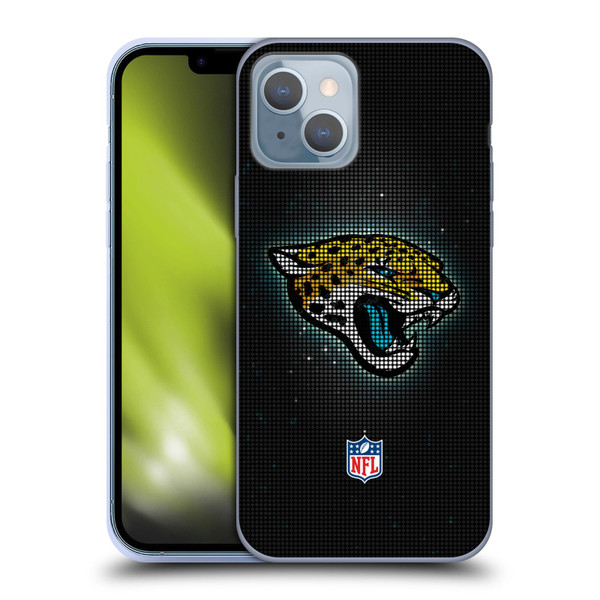 NFL Jacksonville Jaguars Artwork LED Soft Gel Case for Apple iPhone 14