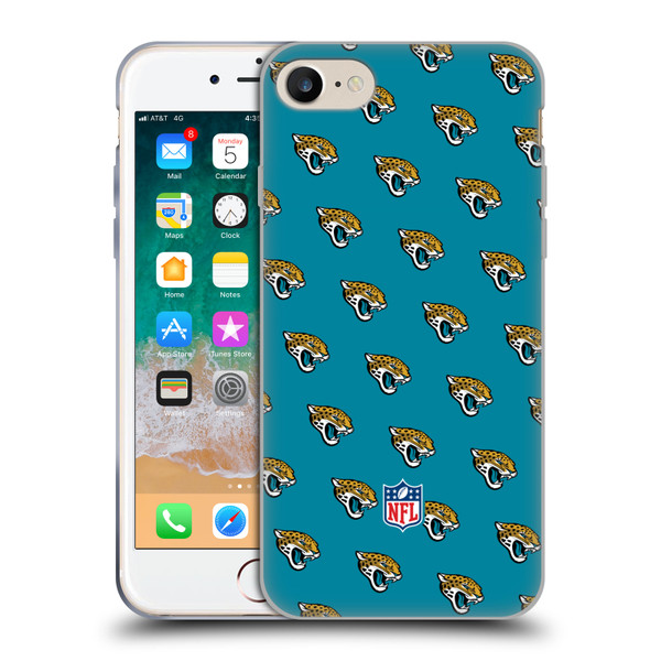 NFL Jacksonville Jaguars Artwork Patterns Soft Gel Case for Apple iPhone 7 / 8 / SE 2020 & 2022