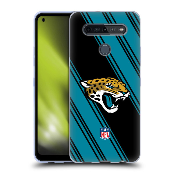 NFL Jacksonville Jaguars Artwork Stripes Soft Gel Case for LG K51S