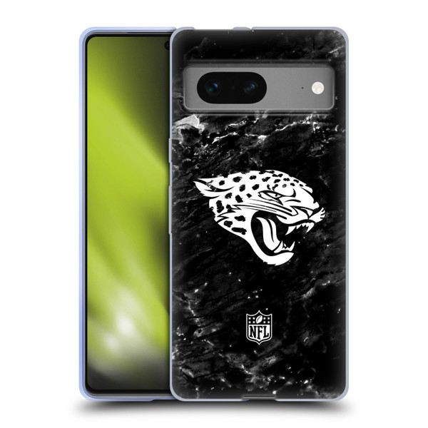 NFL Jacksonville Jaguars Artwork Marble Soft Gel Case for Google Pixel 7