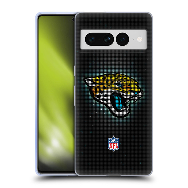 NFL Jacksonville Jaguars Artwork LED Soft Gel Case for Google Pixel 7 Pro