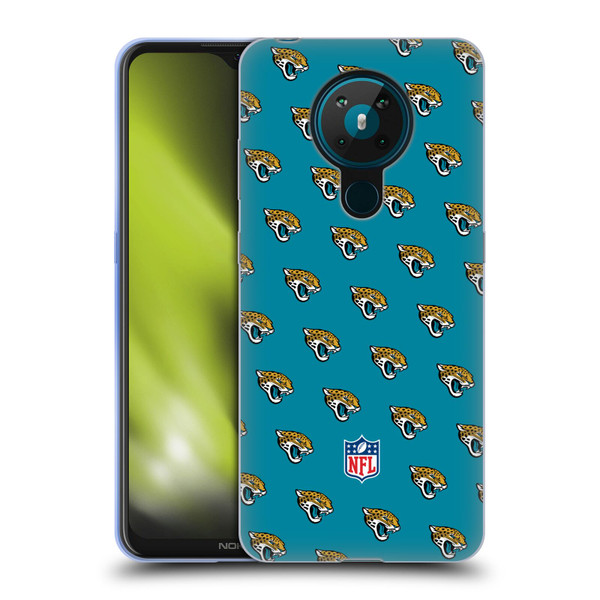 NFL Jacksonville Jaguars Artwork Patterns Soft Gel Case for Nokia 5.3