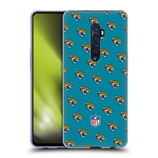 NFL Jacksonville Jaguars Artwork Patterns Soft Gel Case for OPPO Reno 2