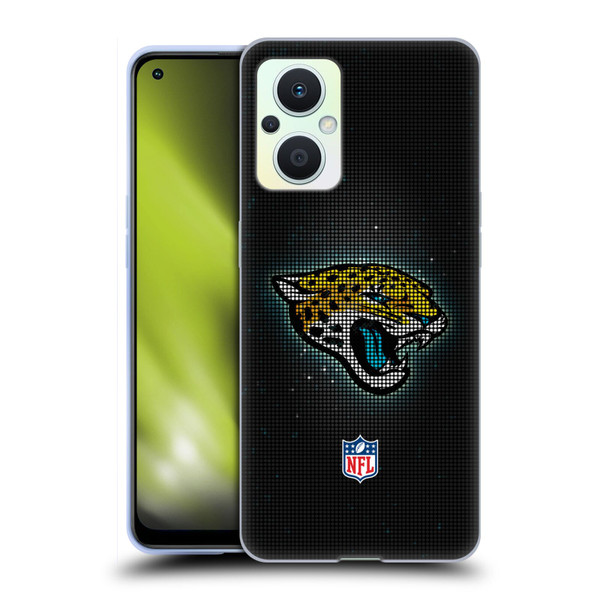 NFL Jacksonville Jaguars Artwork LED Soft Gel Case for OPPO Reno8 Lite