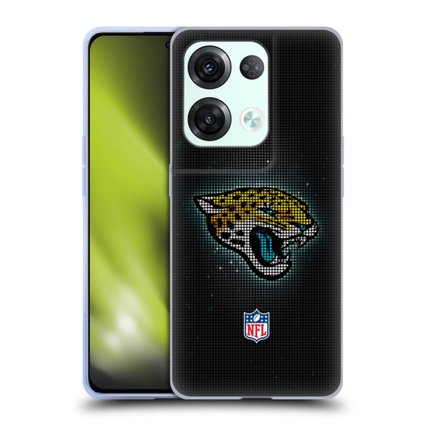 NFL Jacksonville Jaguars Artwork LED Soft Gel Case for OPPO Reno8 Pro