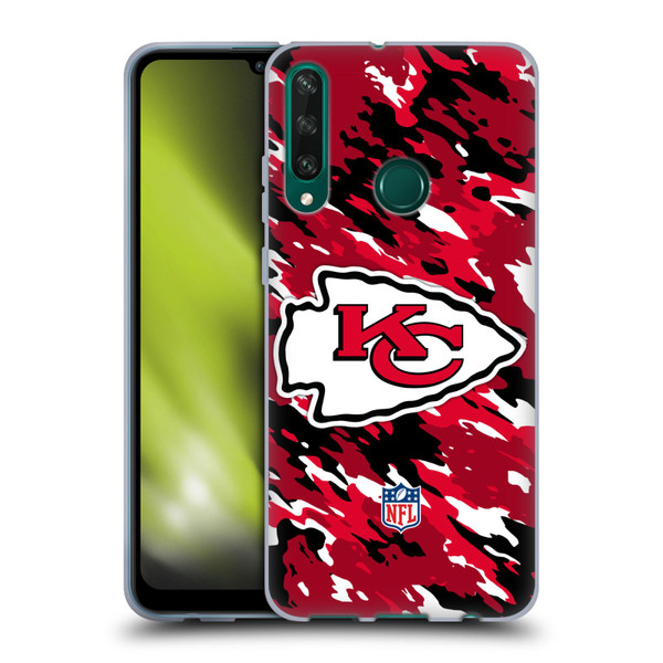 NFL Kansas City Chiefs Logo Camou Soft Gel Case for Huawei Y6p