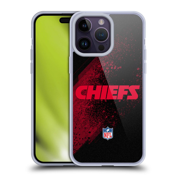 NFL Kansas City Chiefs Logo Blur Soft Gel Case for Apple iPhone 14 Pro Max & MagSafe