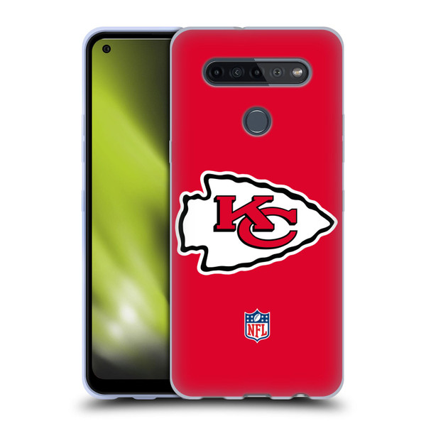 NFL Kansas City Chiefs Logo Plain Soft Gel Case for LG K51S