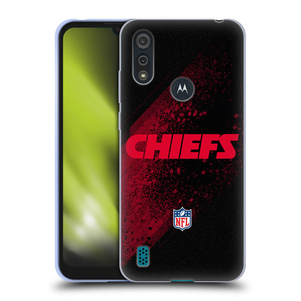 NFL Kansas City Chiefs Logo Blur Soft Gel Case for Motorola Moto E6s (2020)