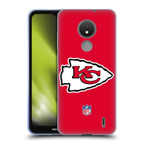 NFL Kansas City Chiefs Logo Plain Soft Gel Case for Nokia C21