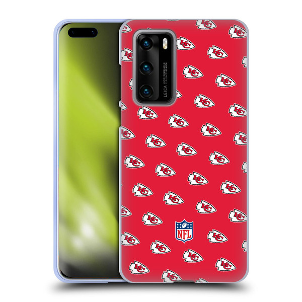 NFL Kansas City Chiefs Artwork Patterns Soft Gel Case for Huawei P40 5G