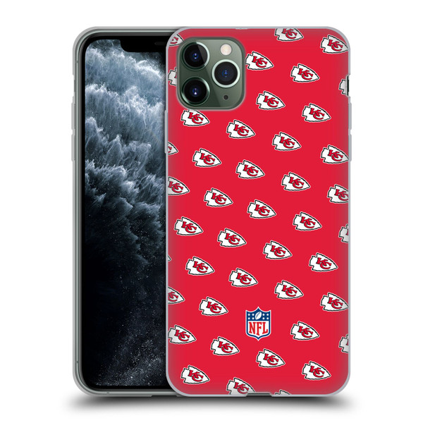 NFL Kansas City Chiefs Artwork Patterns Soft Gel Case for Apple iPhone 11 Pro Max