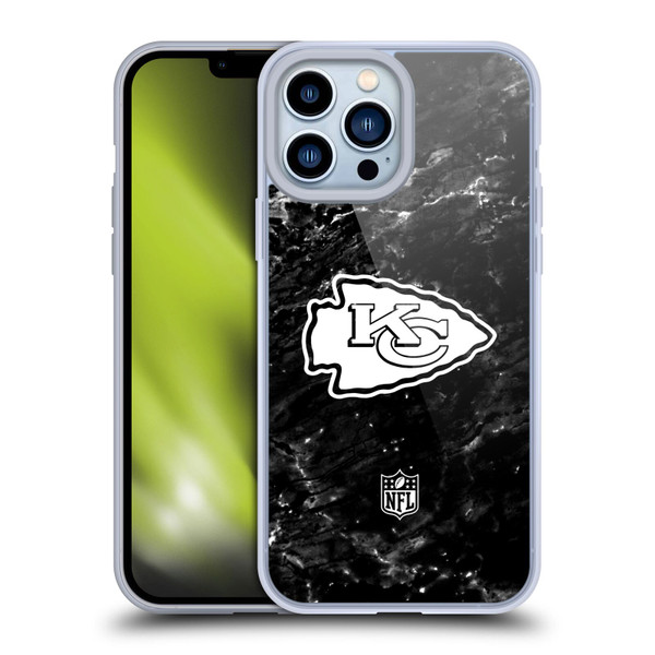 NFL Kansas City Chiefs Artwork Marble Soft Gel Case for Apple iPhone 13 Pro Max