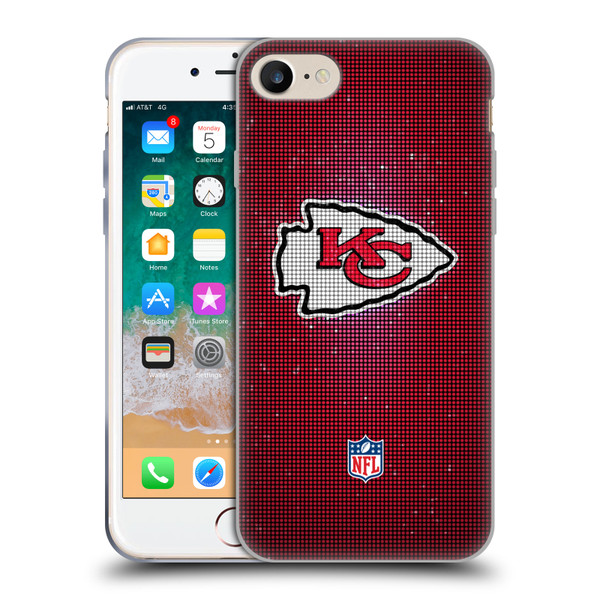 NFL Kansas City Chiefs Artwork LED Soft Gel Case for Apple iPhone 7 / 8 / SE 2020 & 2022