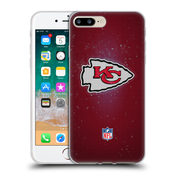 NFL Kansas City Chiefs Artwork LED Soft Gel Case for Apple iPhone 7 Plus / iPhone 8 Plus
