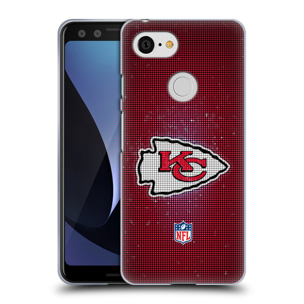 NFL Kansas City Chiefs Artwork LED Soft Gel Case for Google Pixel 3