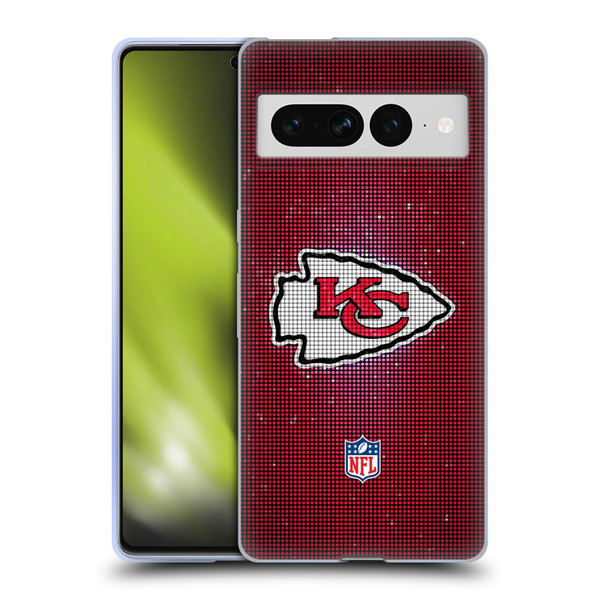 NFL Kansas City Chiefs Artwork LED Soft Gel Case for Google Pixel 7 Pro