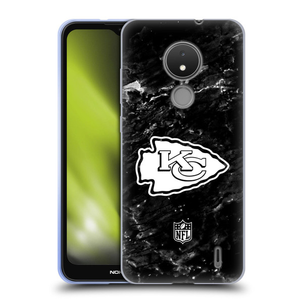 NFL Kansas City Chiefs Artwork Marble Soft Gel Case for Nokia C21