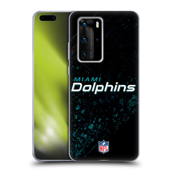 NFL Miami Dolphins Logo Blur Soft Gel Case for Huawei P40 Pro / P40 Pro Plus 5G