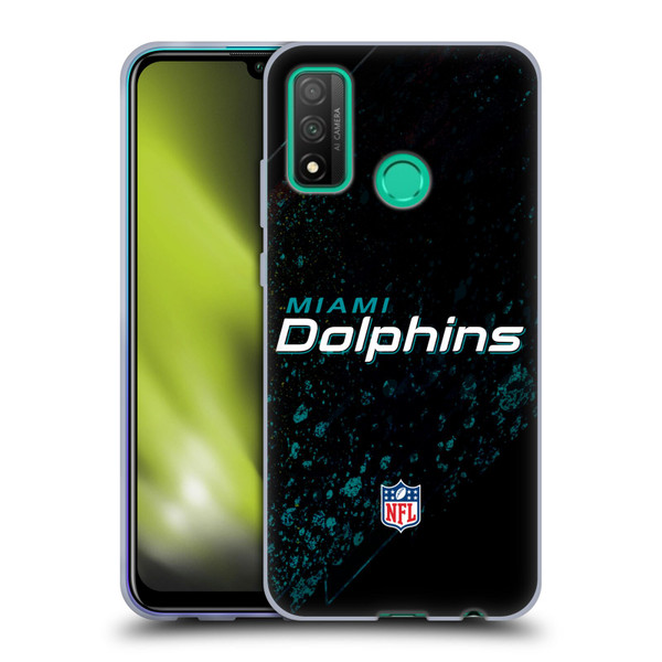NFL Miami Dolphins Logo Blur Soft Gel Case for Huawei P Smart (2020)