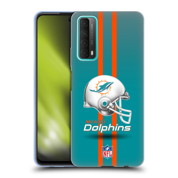 NFL Miami Dolphins Logo Helmet Soft Gel Case for Huawei P Smart (2021)