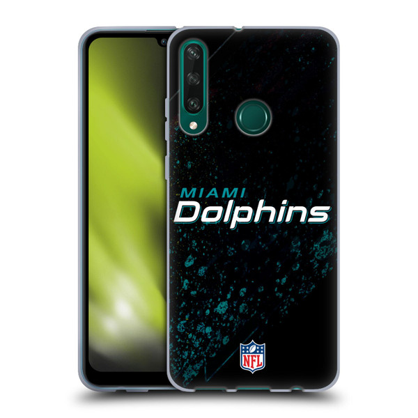 NFL Miami Dolphins Logo Blur Soft Gel Case for Huawei Y6p