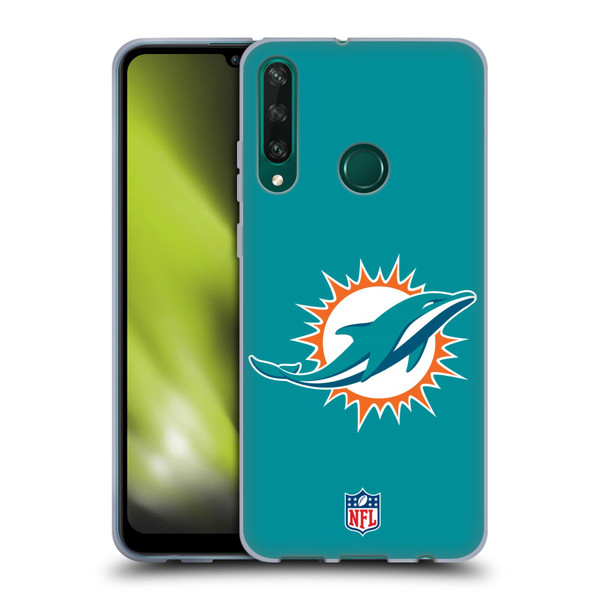 NFL Miami Dolphins Logo Plain Soft Gel Case for Huawei Y6p