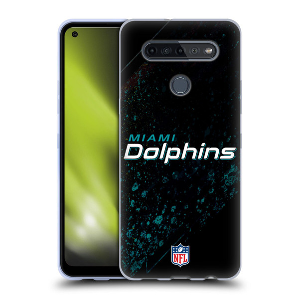 NFL Miami Dolphins Logo Blur Soft Gel Case for LG K51S