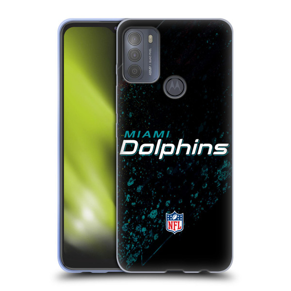 NFL Miami Dolphins Logo Blur Soft Gel Case for Motorola Moto G50