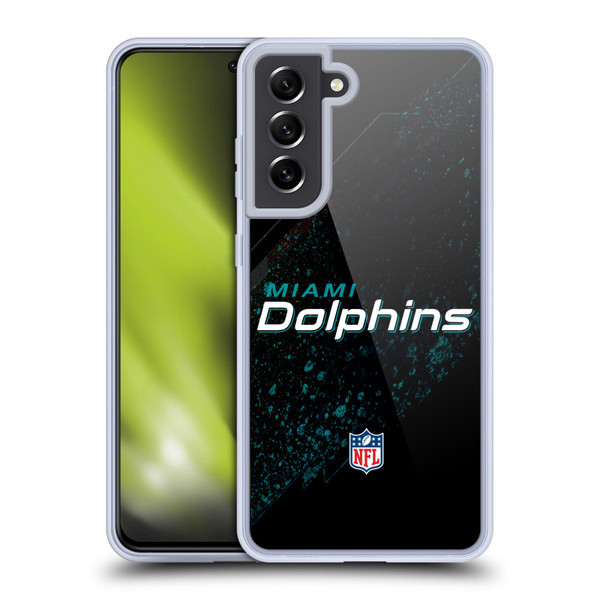 NFL Miami Dolphins Logo Blur Soft Gel Case for Samsung Galaxy S21 FE 5G