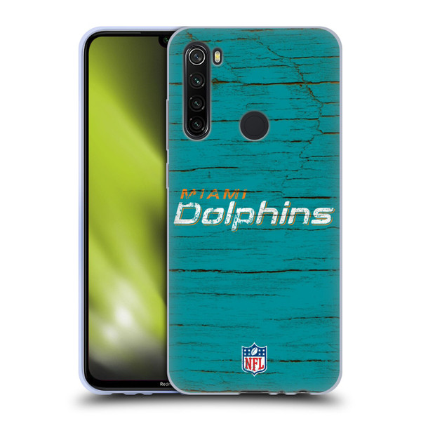NFL Miami Dolphins Logo Distressed Look Soft Gel Case for Xiaomi Redmi Note 8T