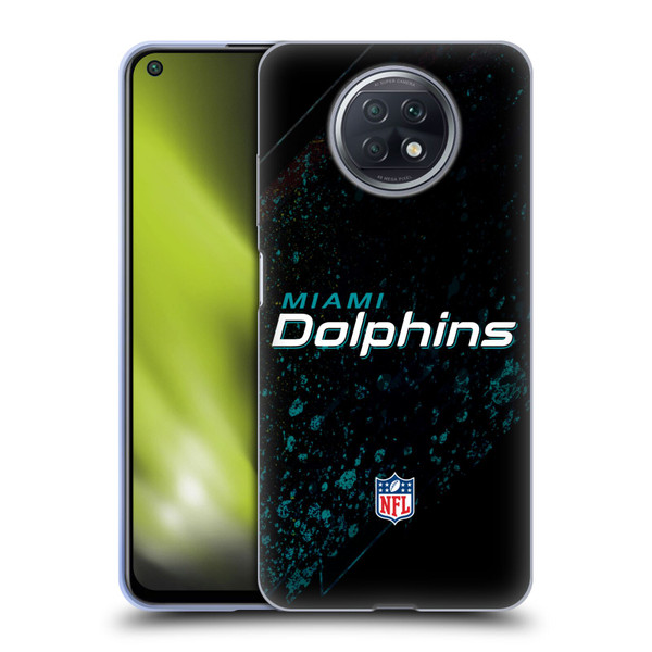 NFL Miami Dolphins Logo Blur Soft Gel Case for Xiaomi Redmi Note 9T 5G