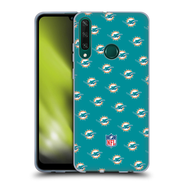 NFL Miami Dolphins Artwork Patterns Soft Gel Case for Huawei Y6p