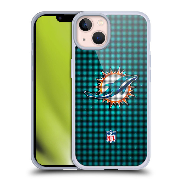 NFL Miami Dolphins Artwork LED Soft Gel Case for Apple iPhone 13