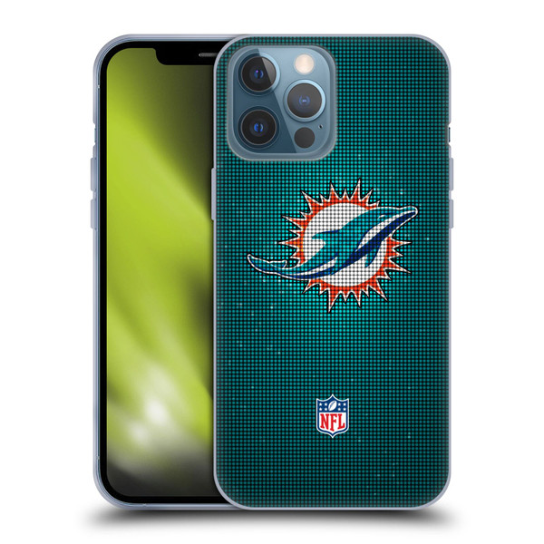 NFL Miami Dolphins Artwork LED Soft Gel Case for Apple iPhone 13 Pro Max