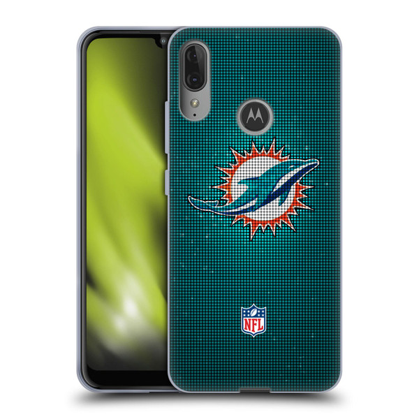 NFL Miami Dolphins Artwork LED Soft Gel Case for Motorola Moto E6 Plus