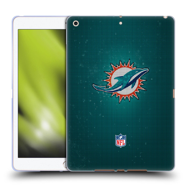 NFL Miami Dolphins Artwork LED Soft Gel Case for Apple iPad 10.2 2019/2020/2021
