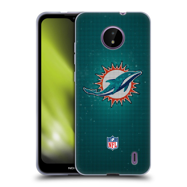 NFL Miami Dolphins Artwork LED Soft Gel Case for Nokia C10 / C20