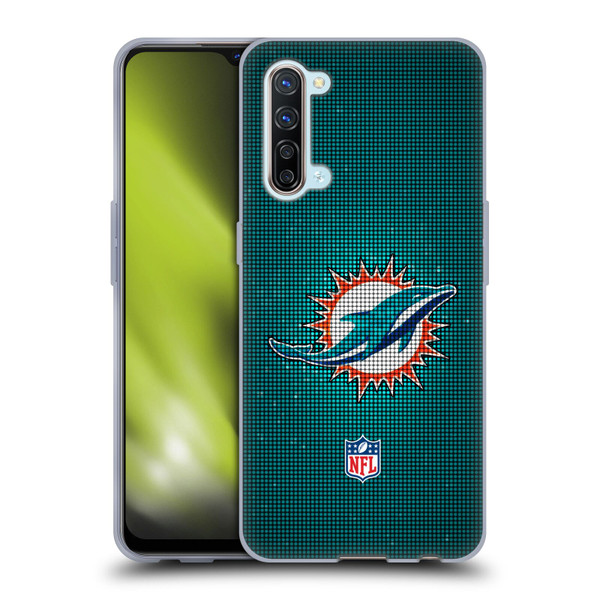 NFL Miami Dolphins Artwork LED Soft Gel Case for OPPO Find X2 Lite 5G